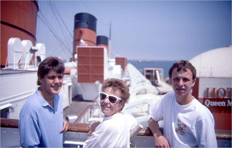 Aboard the Queen Mary